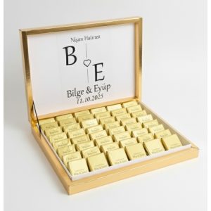 24 Adet | Premium Altın Kutuda Özel Madlen Çikolata | Tüm Özel Günler İçin Şık Hediye