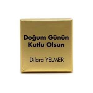10 Adet | Premium Altın Kaplamalı Özel Madlen Çikolata | Tüm Özel Günler İçin Şık Hediye
