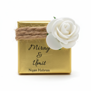 10 Adet | Premium Altın Kaplamalı Süslemeli Özel Madlen Çikolata | Tüm Özel Günler İçin Şık Hediye